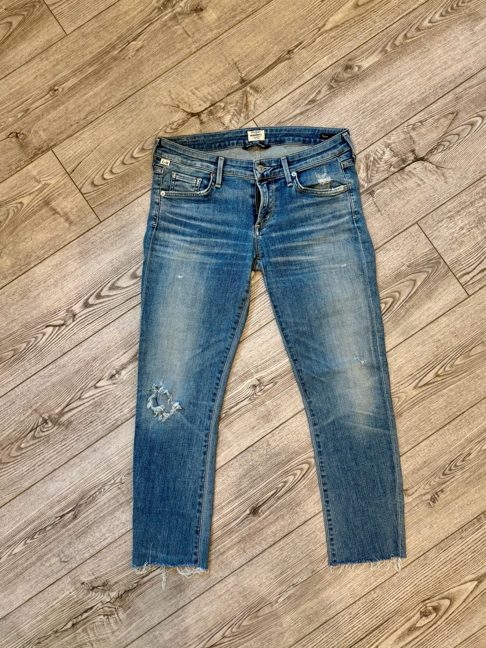 Citizens of humanity - cropped racer Jean - low rise skinny - 28